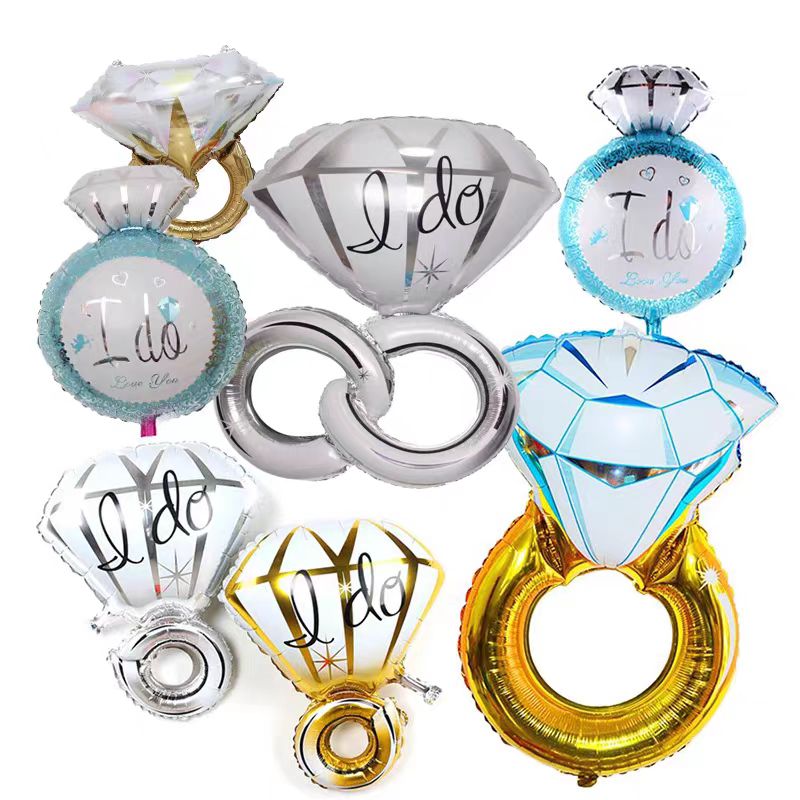 بادکنک فویلی حلقه نامزدی