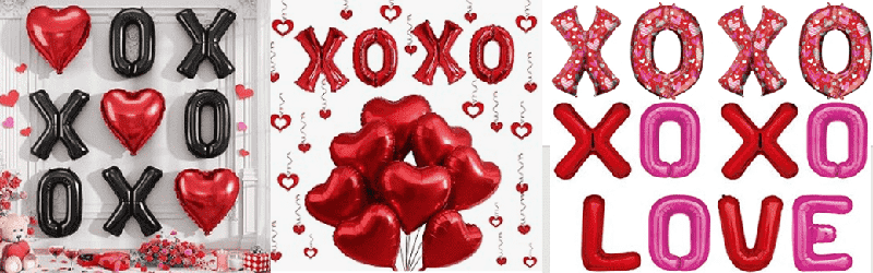 XOXO foil balloon