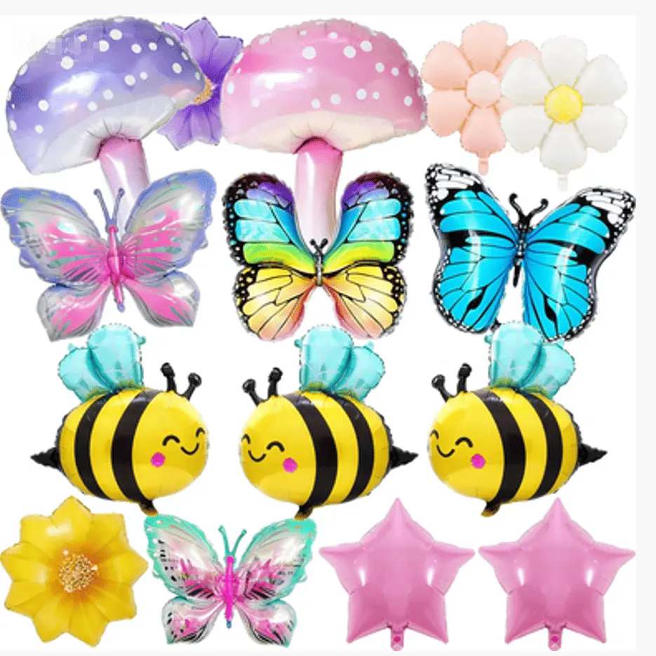 بادکنک فویلی با تم بهار