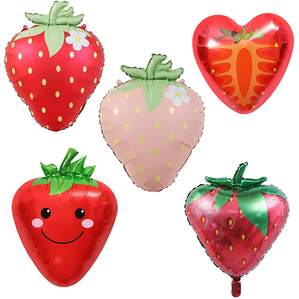 بادکنک فویلی توت فرنگی